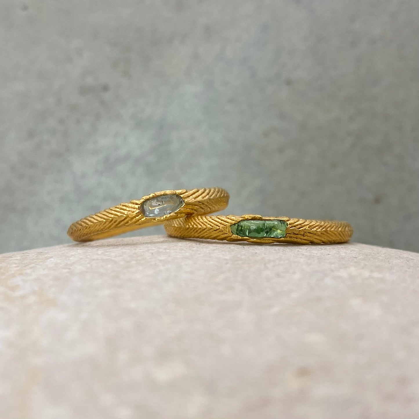 Leray ring | cuttlefish texture + sea-glass