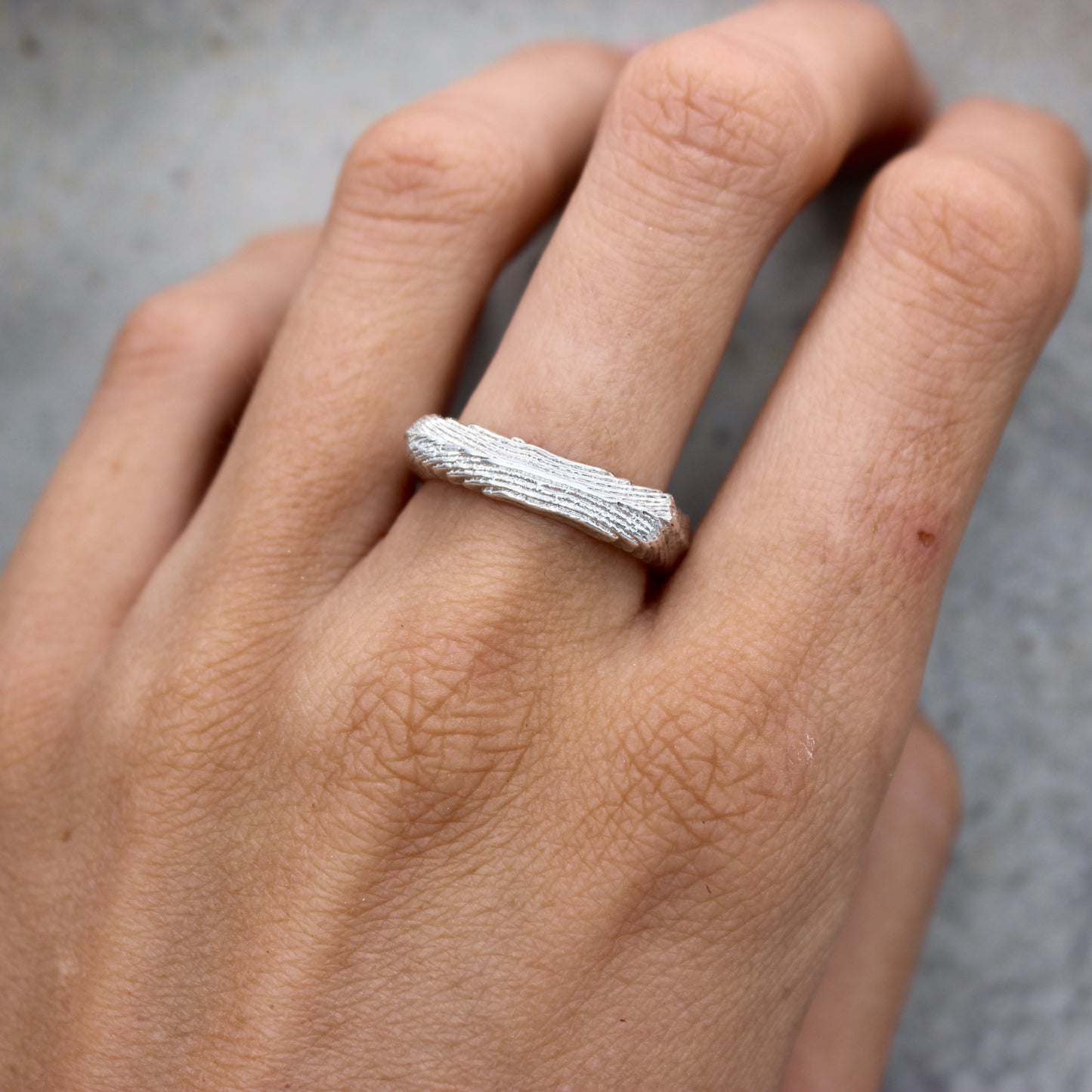 Kattan ring | cuttlefish texture